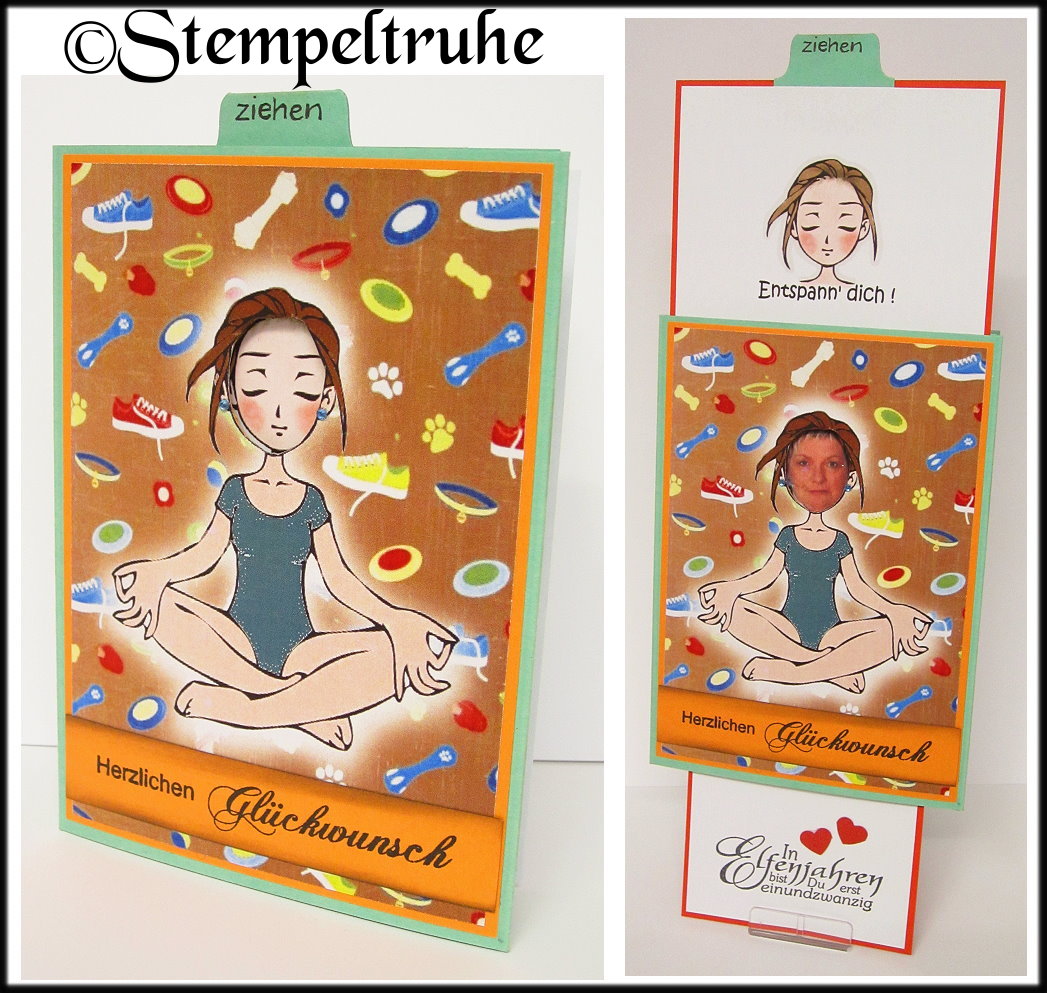 Stempeltruhe's Blog: *Yoga-Geburtstagskarte*
