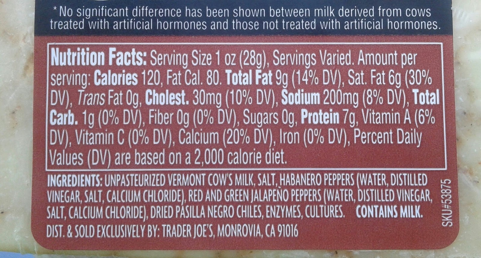 What's Good at Trader Joe's? Trader Joe's Smoked Chile Cheddar Cheese
