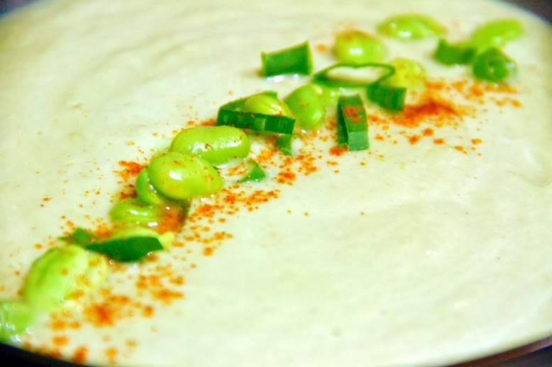 Soupruary Artichoke Edamame Soup