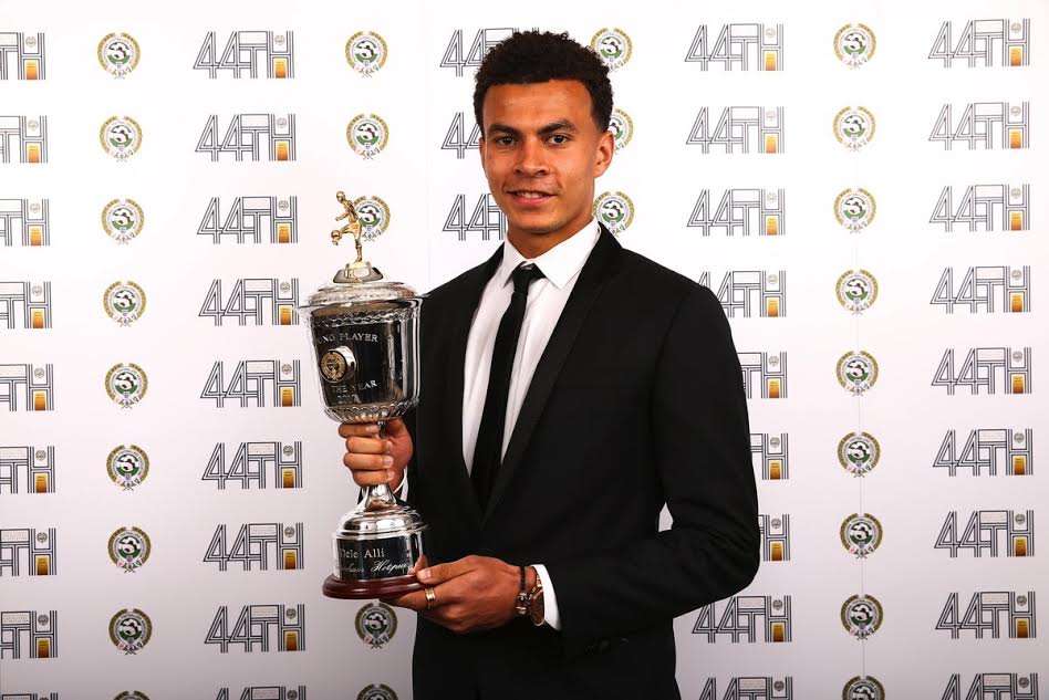 Photo Nigerian footballer, Dele Alli wins Professional Footballers