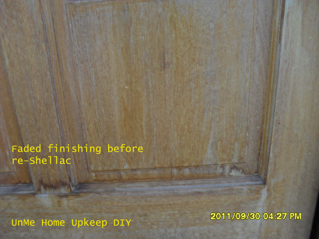 UnME HOME-UPKEEP DIY: Shellac & Varnish Wooden Door/Furniture.