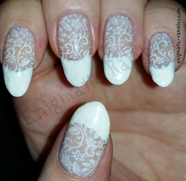 Bridal Wedding Nails White Lace Bridal-Wedding-Nails-Nail-Art-Lace-stamped