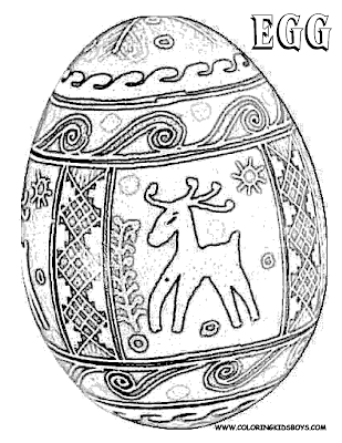 easter eggs coloring sheet