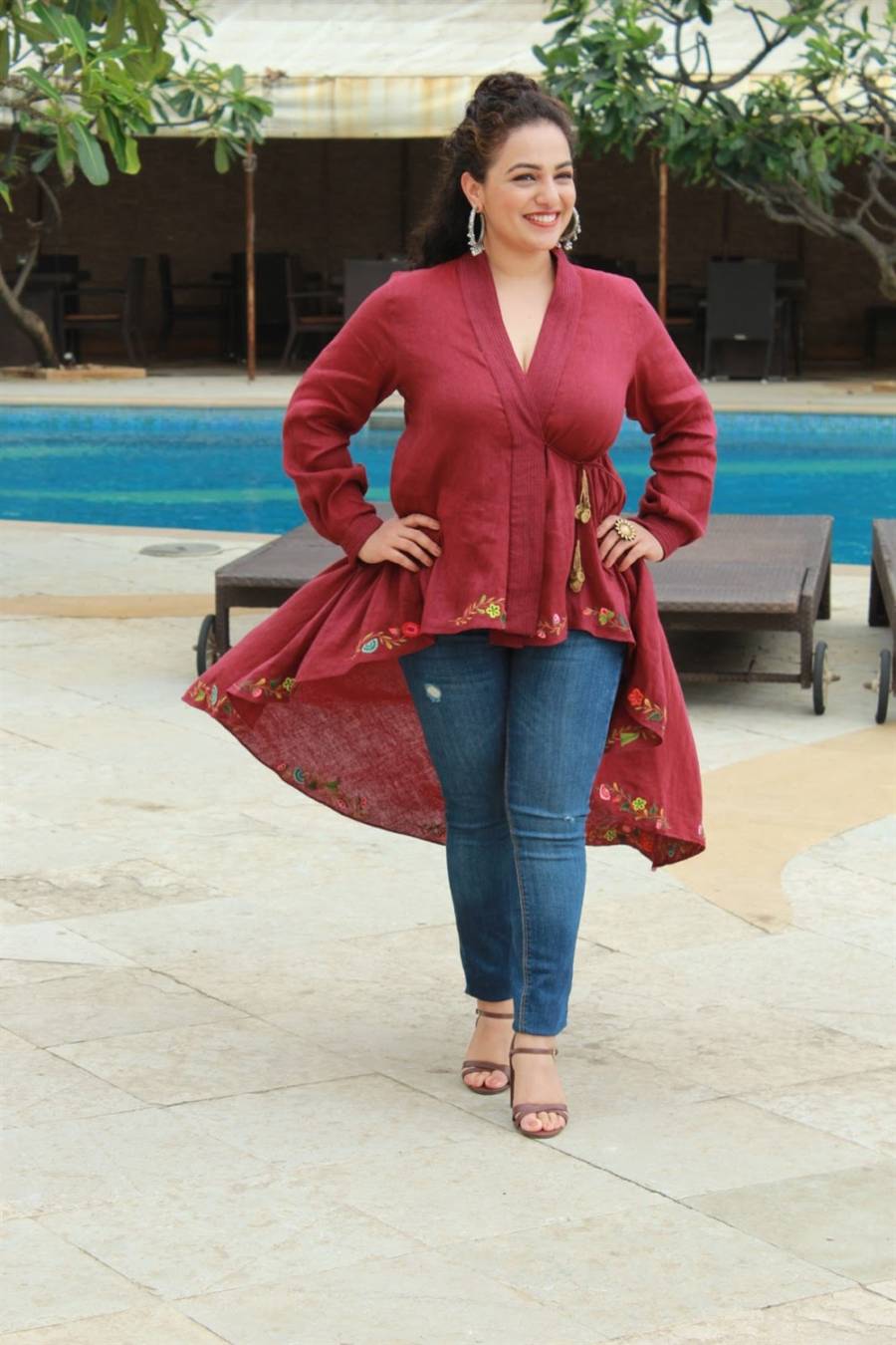 nitya menon in bikini