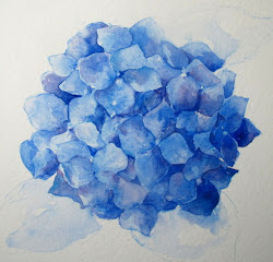 paint hydrangea watercolor step painting hydrangeas flowers flower everyday drawing simple watercolour paintings artist techniques burgundy sketching watercolors completed bloglovin