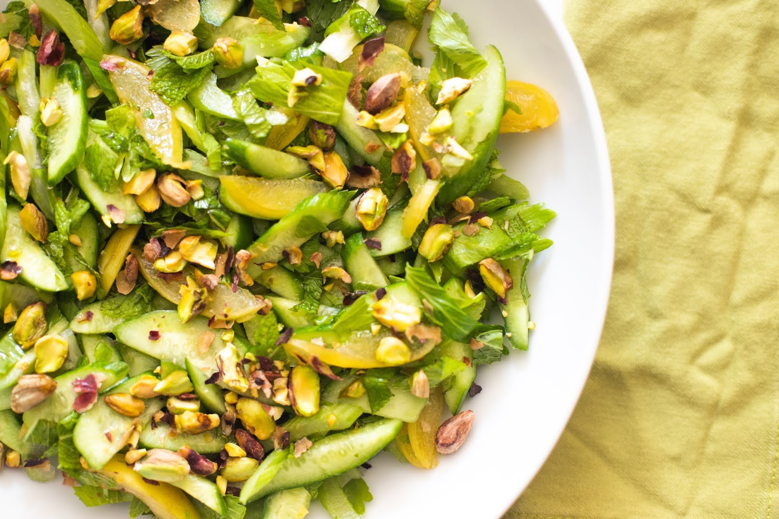 Cucumber, Apricot & Celery Salad