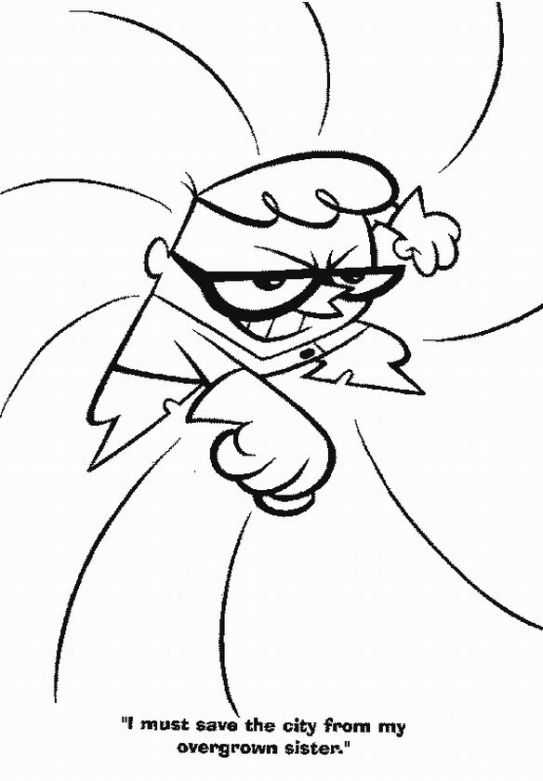 Coloring Pages Online: Dexters Lab Coloring Pages