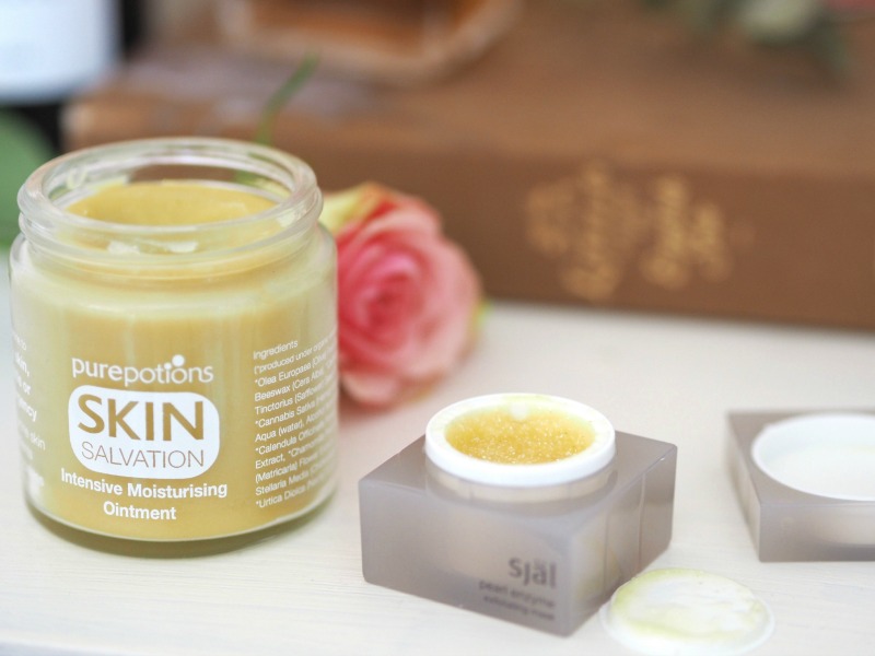 pure potions skin salvation intensive moisturising ointment SJAL pearl enzyme exfoliator pure potions skin salvation intensive moisturising ointment SJAL pearl enzyme exfoliator