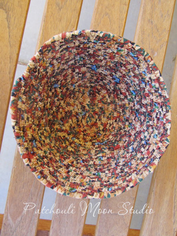Patchouli Moon Studio~Fabric Coiled Bowl