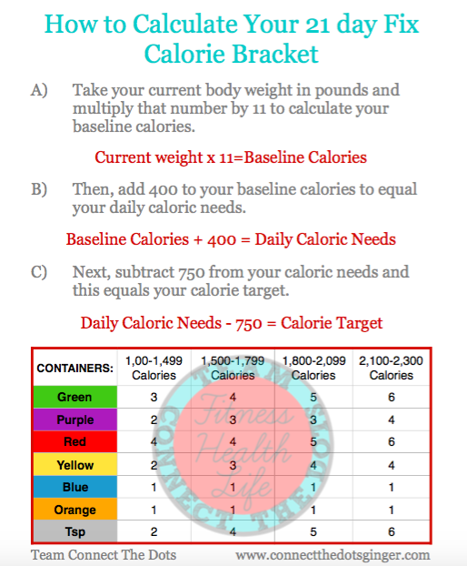Connect the Dots Ginger Becky Allen 21 Day Fix How The Containers Work