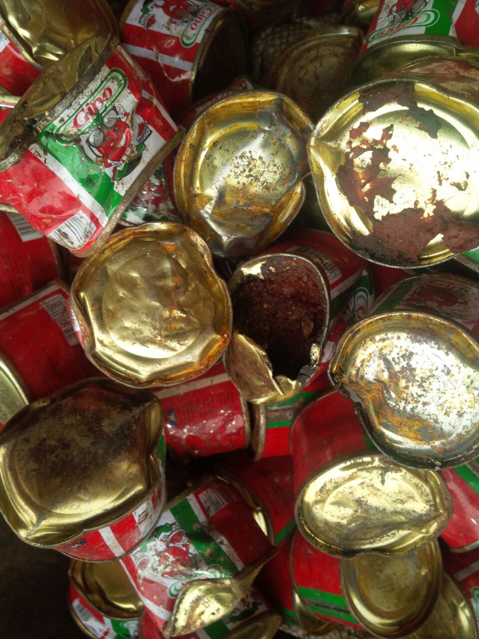Expired, Dented and Spoilt Tomato Paste Confiscated in Isara