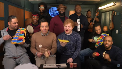 Jimmy Fallon, Ed Sheeran & The Roots Sing - Shape of You ( The Tonight Show Starring Jimmy Fallon )