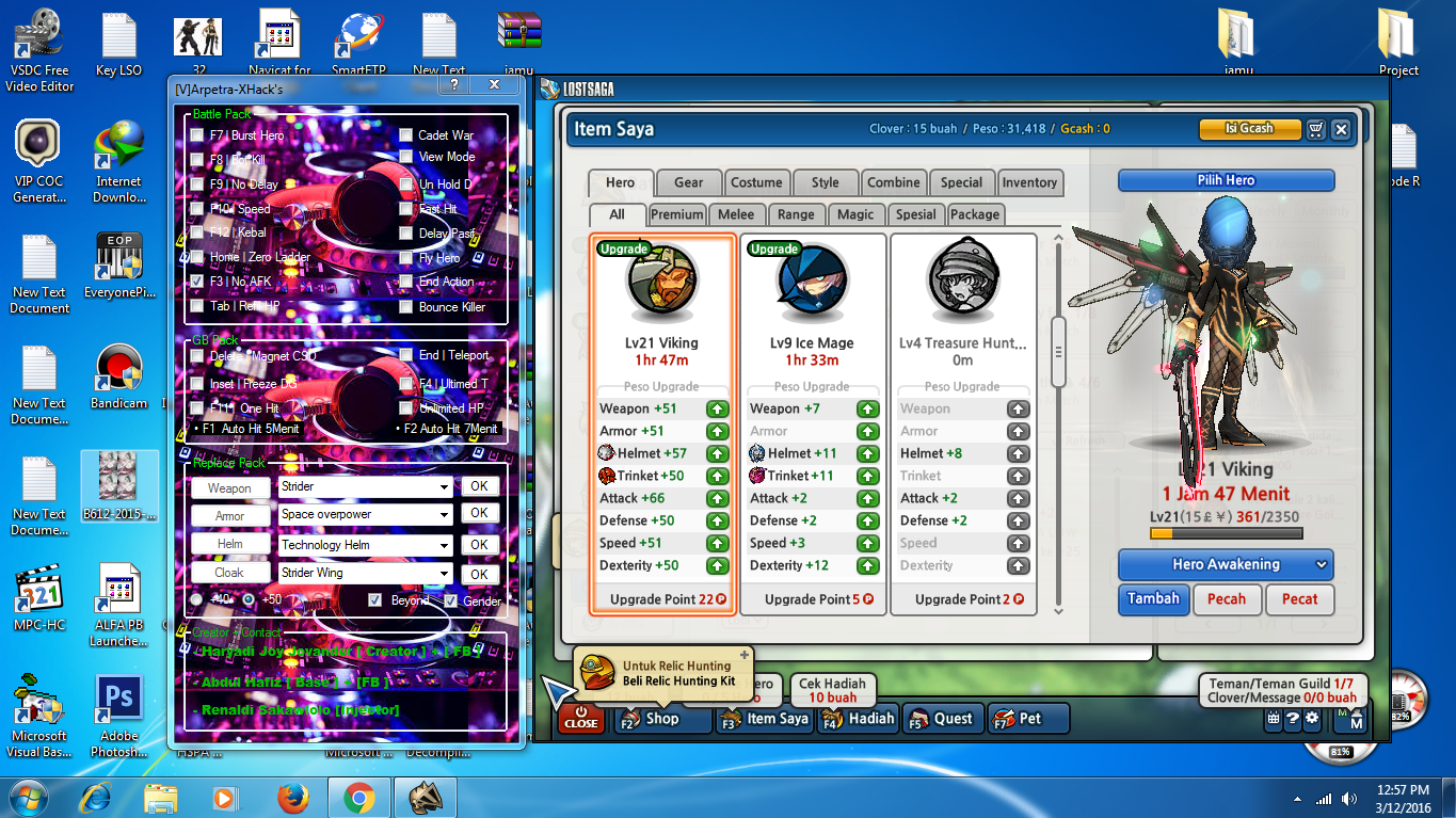 Update Cheat Lost Saga Auto Injector