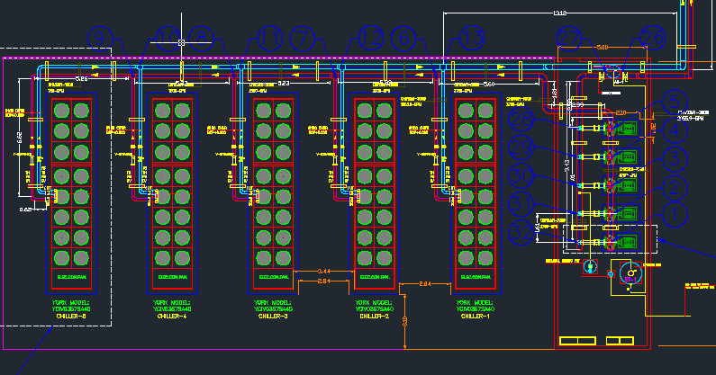 Download Chilled Water System AutoCAD Drawings dwg