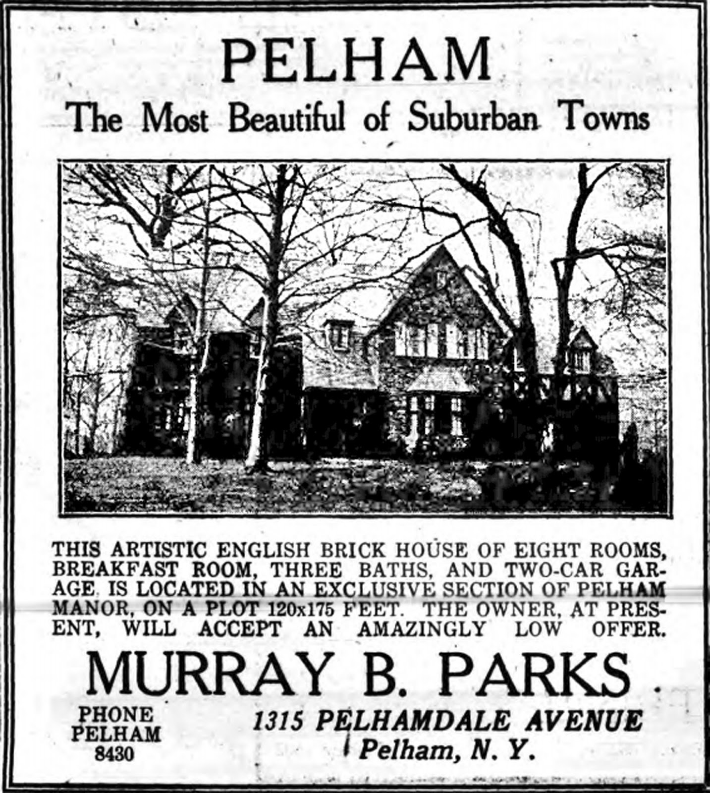 Historic Pelham The Building Boom in Pelham in 1925 and 1926 at the Height of the Roaring Twenties