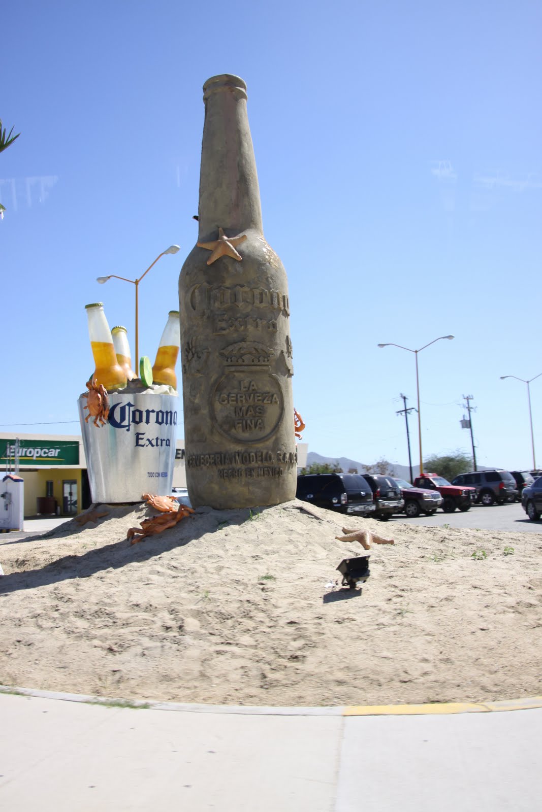 Cabo San Lucas 2011 Huge beer at the airport in San Jose Cobo