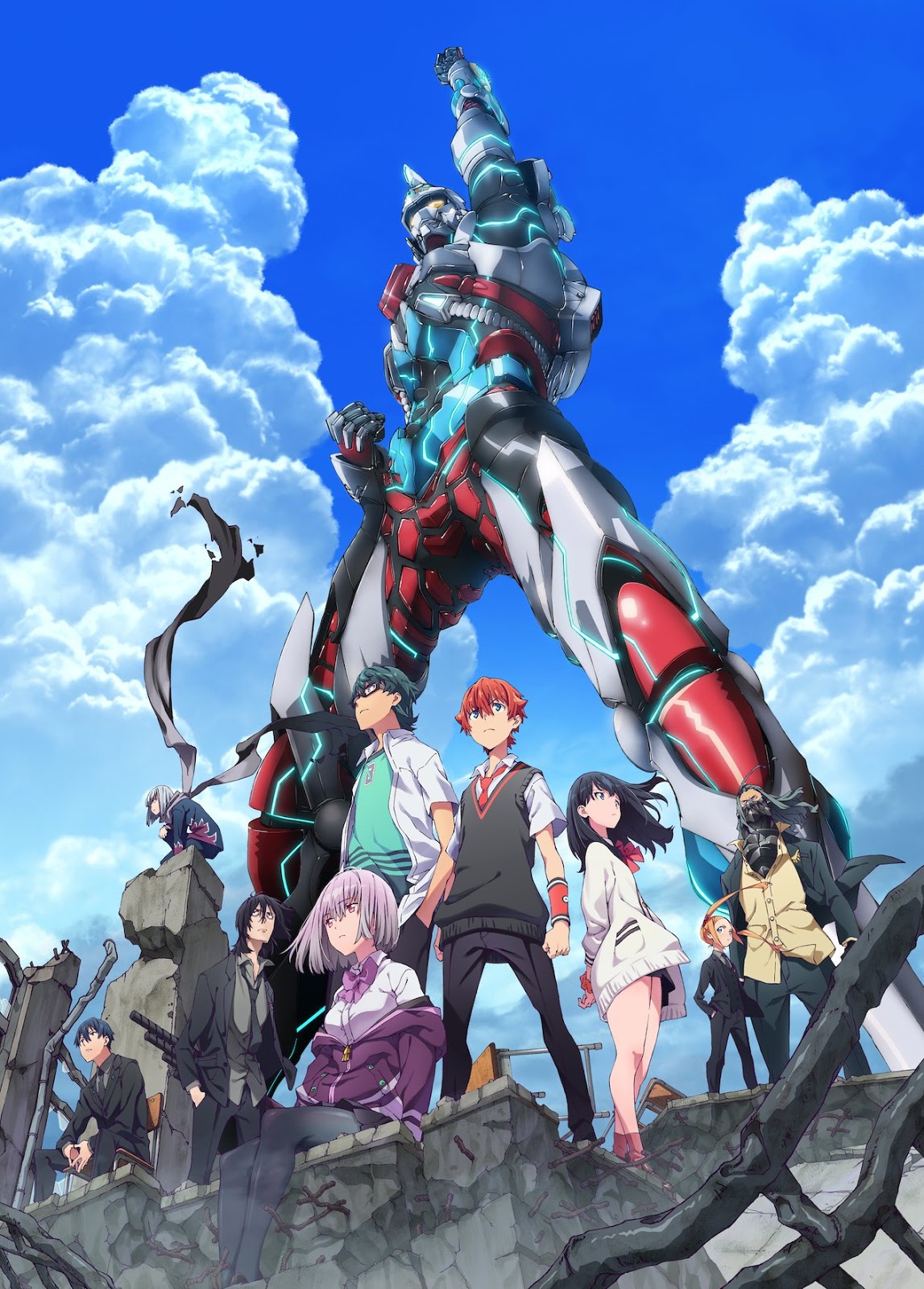 Otaku News Br Ssss Gridman Trailer E Key Visual Do Anime