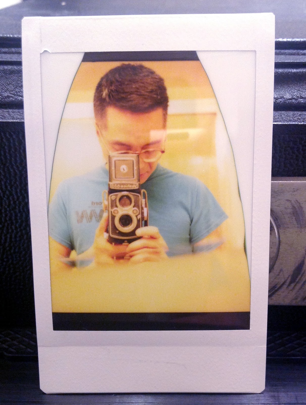Using Instax Mini in medium and large format cameras plus hand