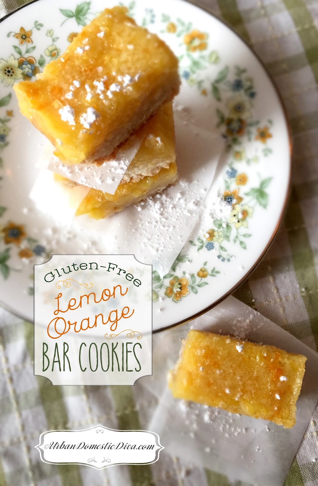 RECIPE GlutenFree Lemon Orange Bars