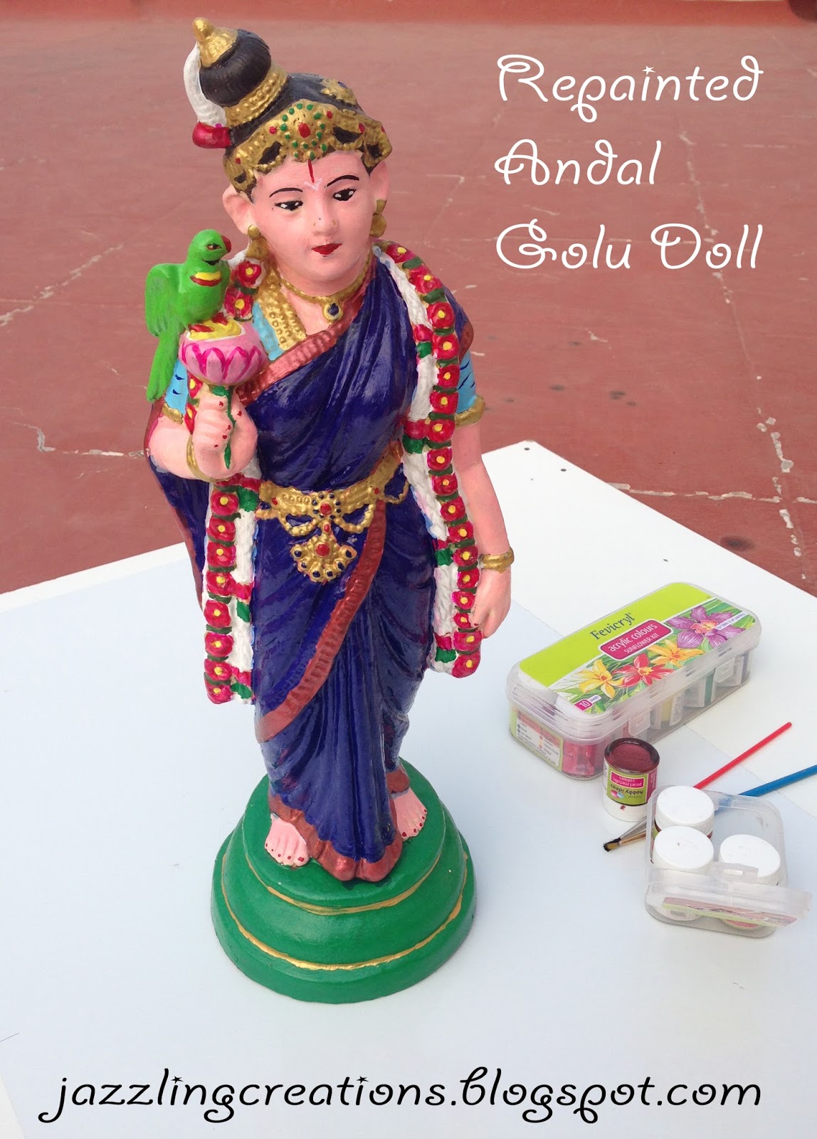 Jazzling Creations Repainting Heirloom Clay Dolls!