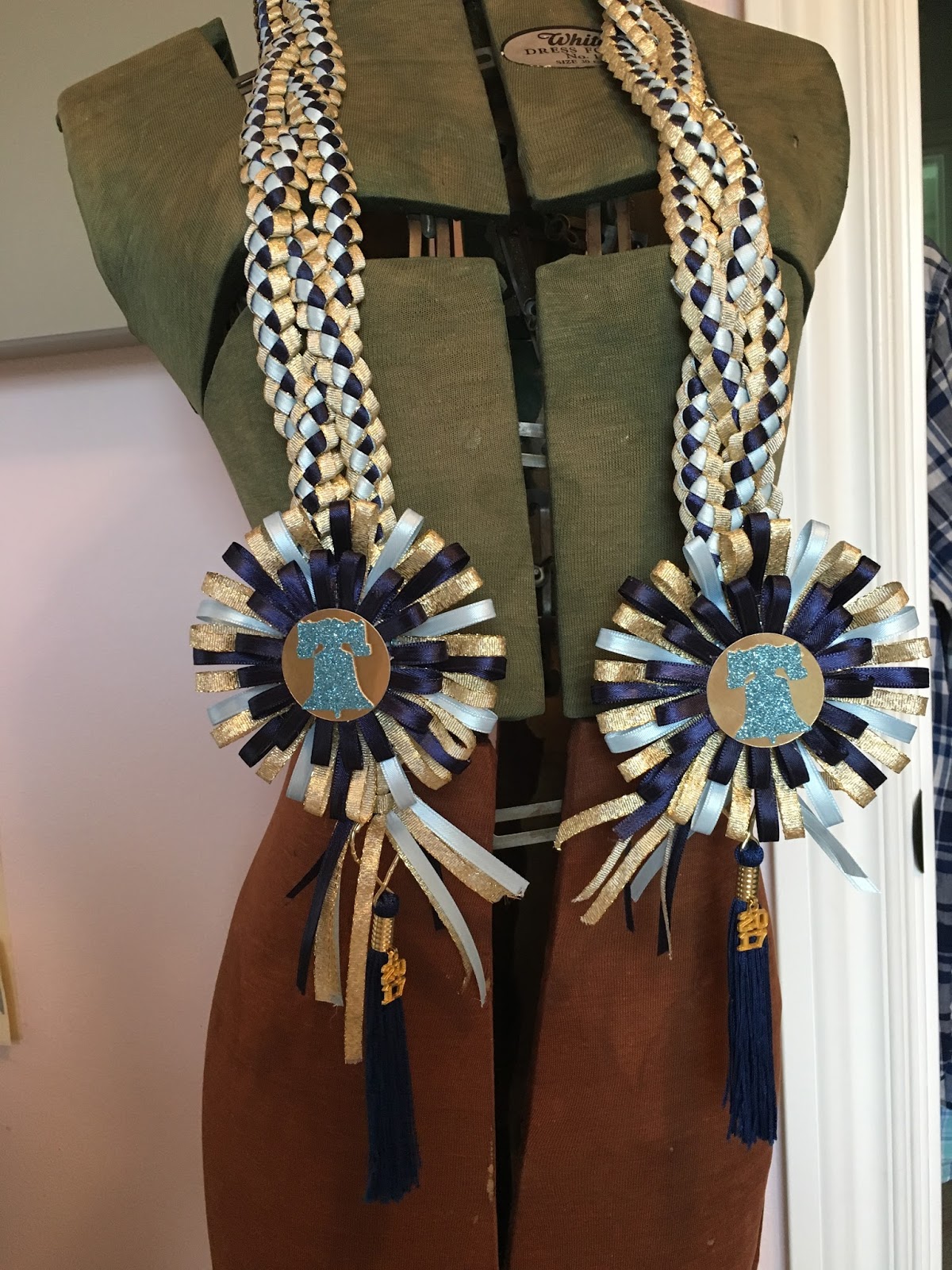 The Lily of the Valley Craft Room Graduation Ribbon Leis!