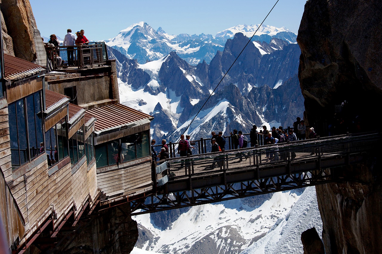 Travel Trip Journey Aiguille du Midi Alpine Midday Peak, France