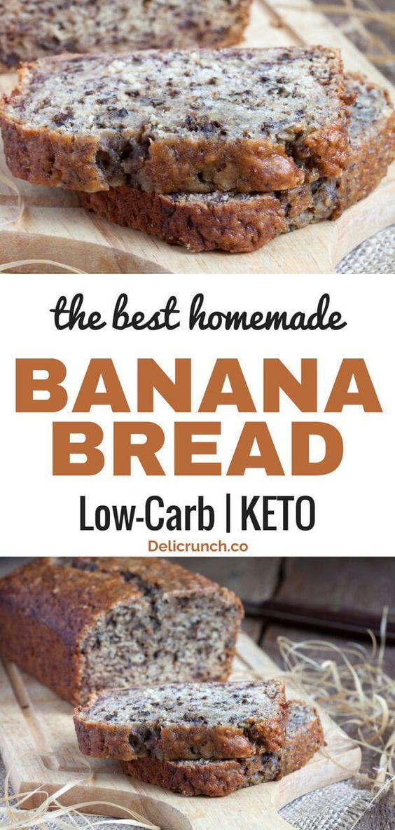 THE BEST LOW CARB BANANA BREAD RECIPE (KETOFRIENDLY) Healthy Recipes