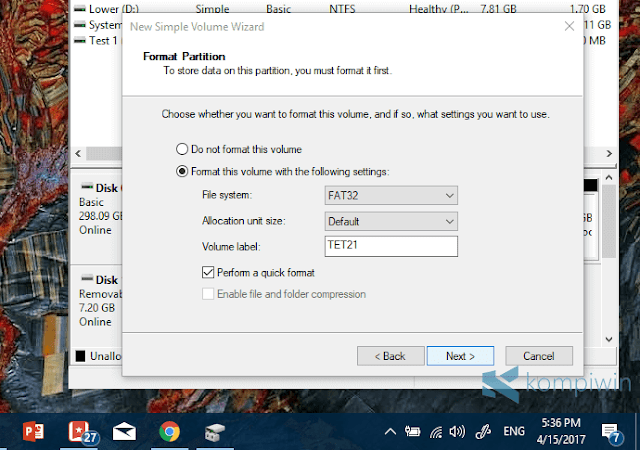 memformat partisi harddisk