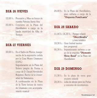 Programa de fiestas de Candelario 2012