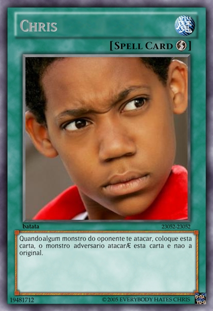 Cards Memes Yu-gi-Oh!: Card Nº17 Chris