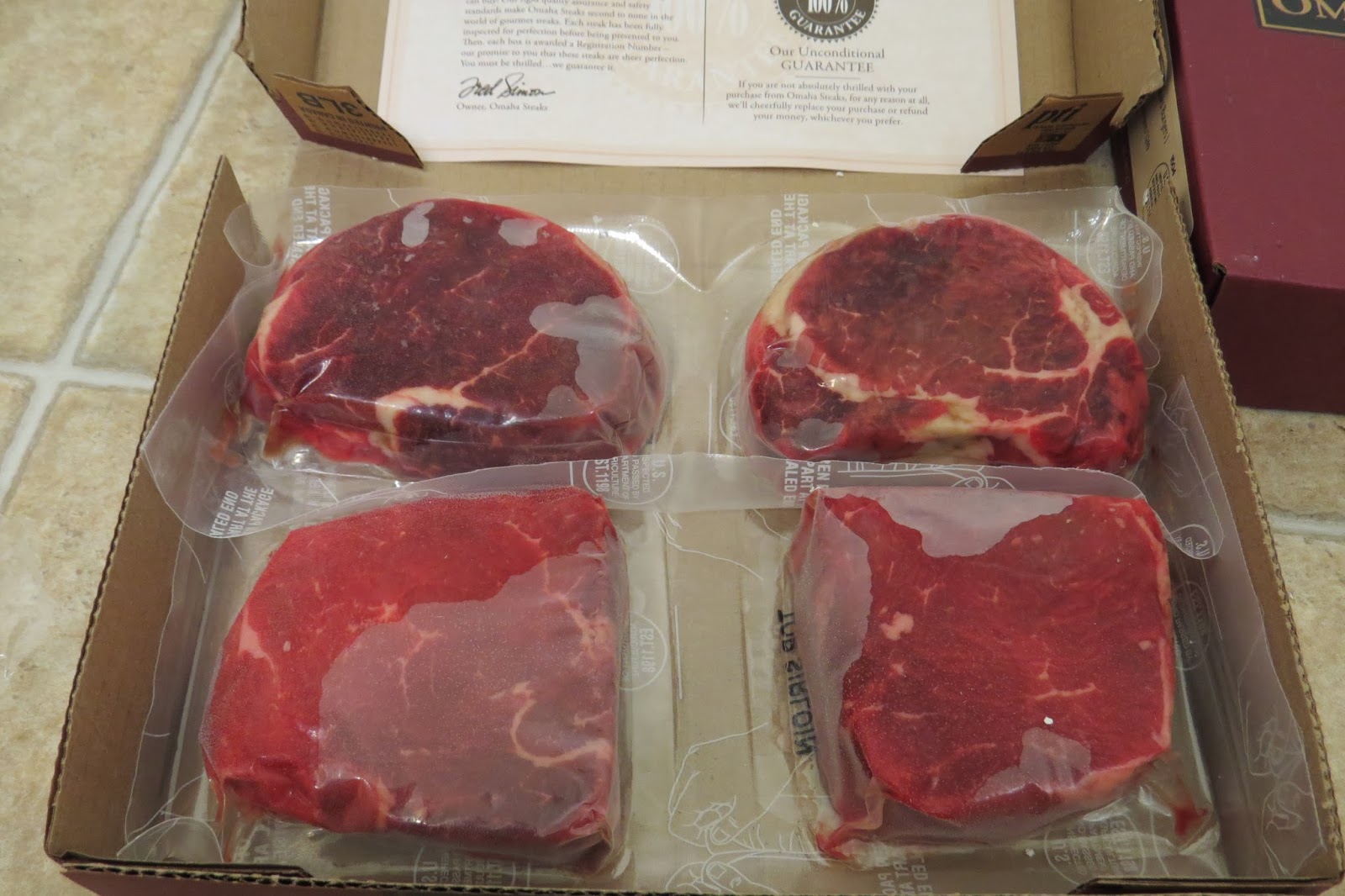 A Package from Omaha Steaks It has grown on me!