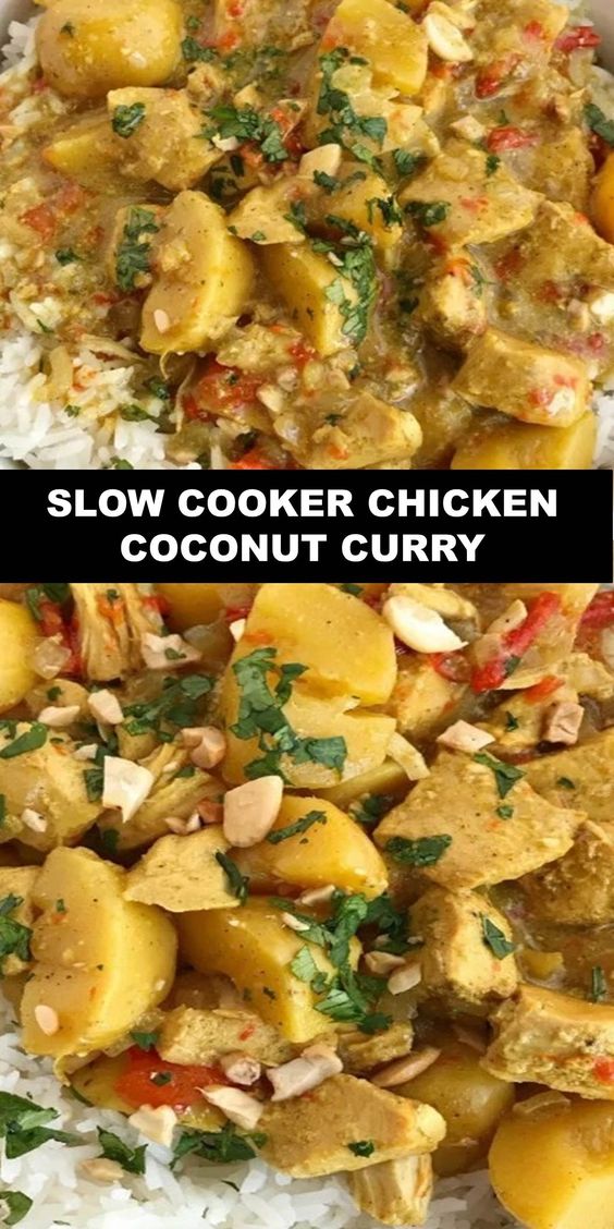 Slow Cooker Chicken Coconut Curry Vegan Recipes Beginner
