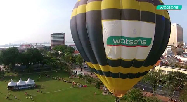 Don’t miss out a ride of your life on Watsons Hot Air Balloon ride at TLC Festival 2015.
