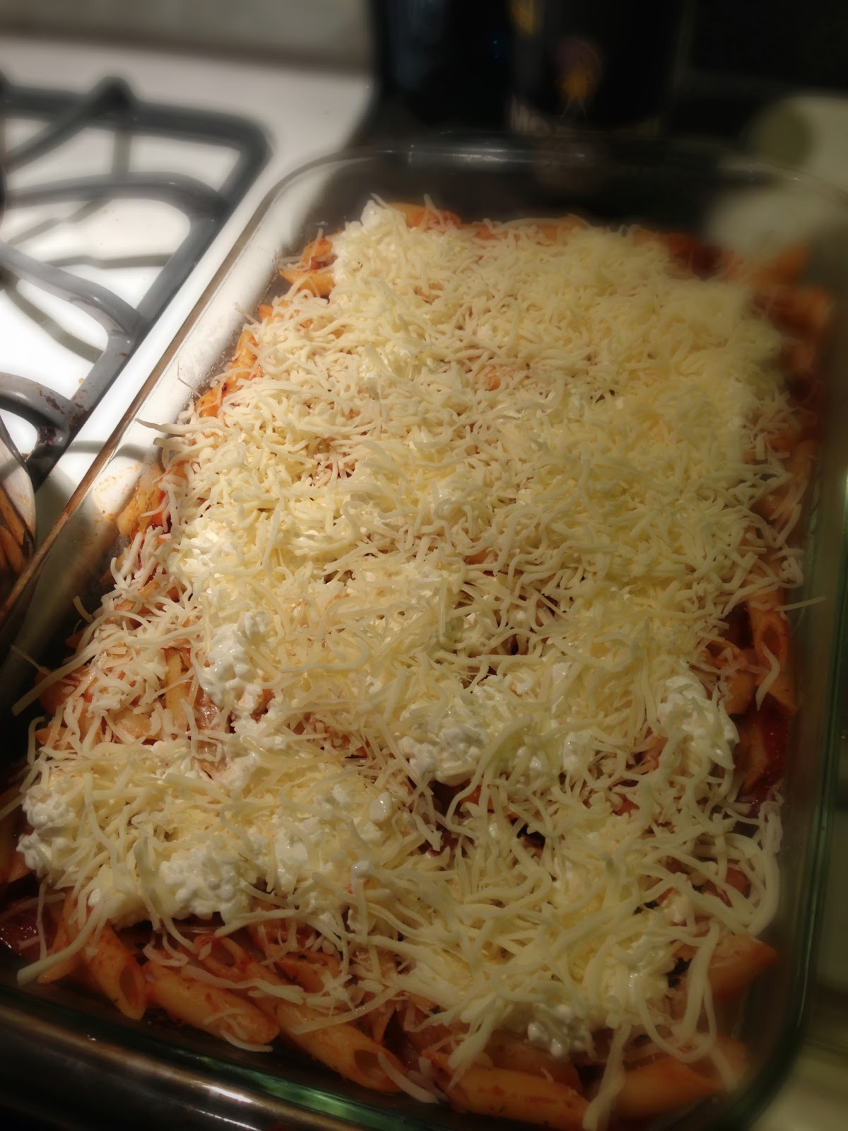 RECIPE: Baked Three Cheese and Sausage Mostaccioli