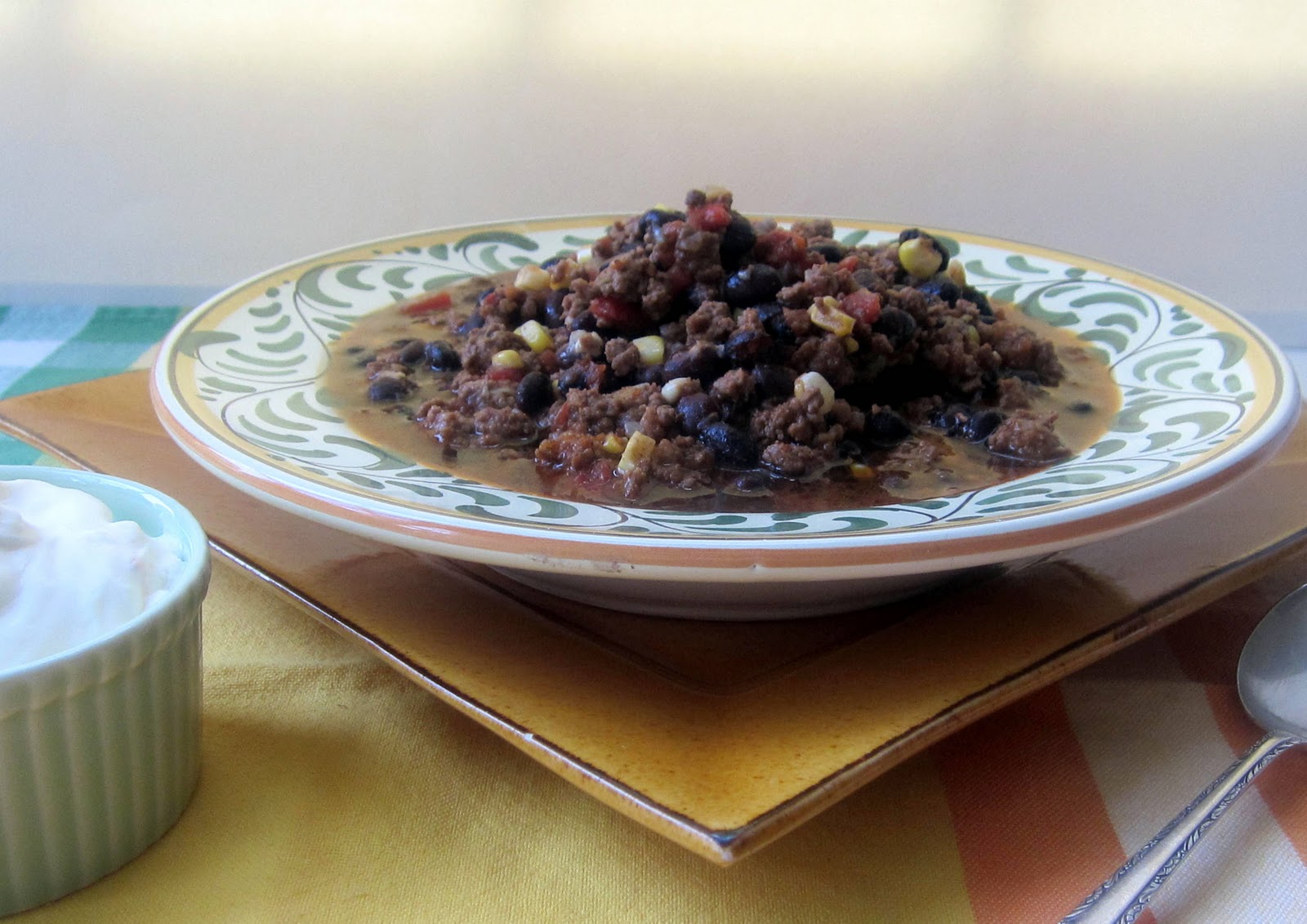 Betty Rosbottom Extra Spicy Black Bean and Corn Chili