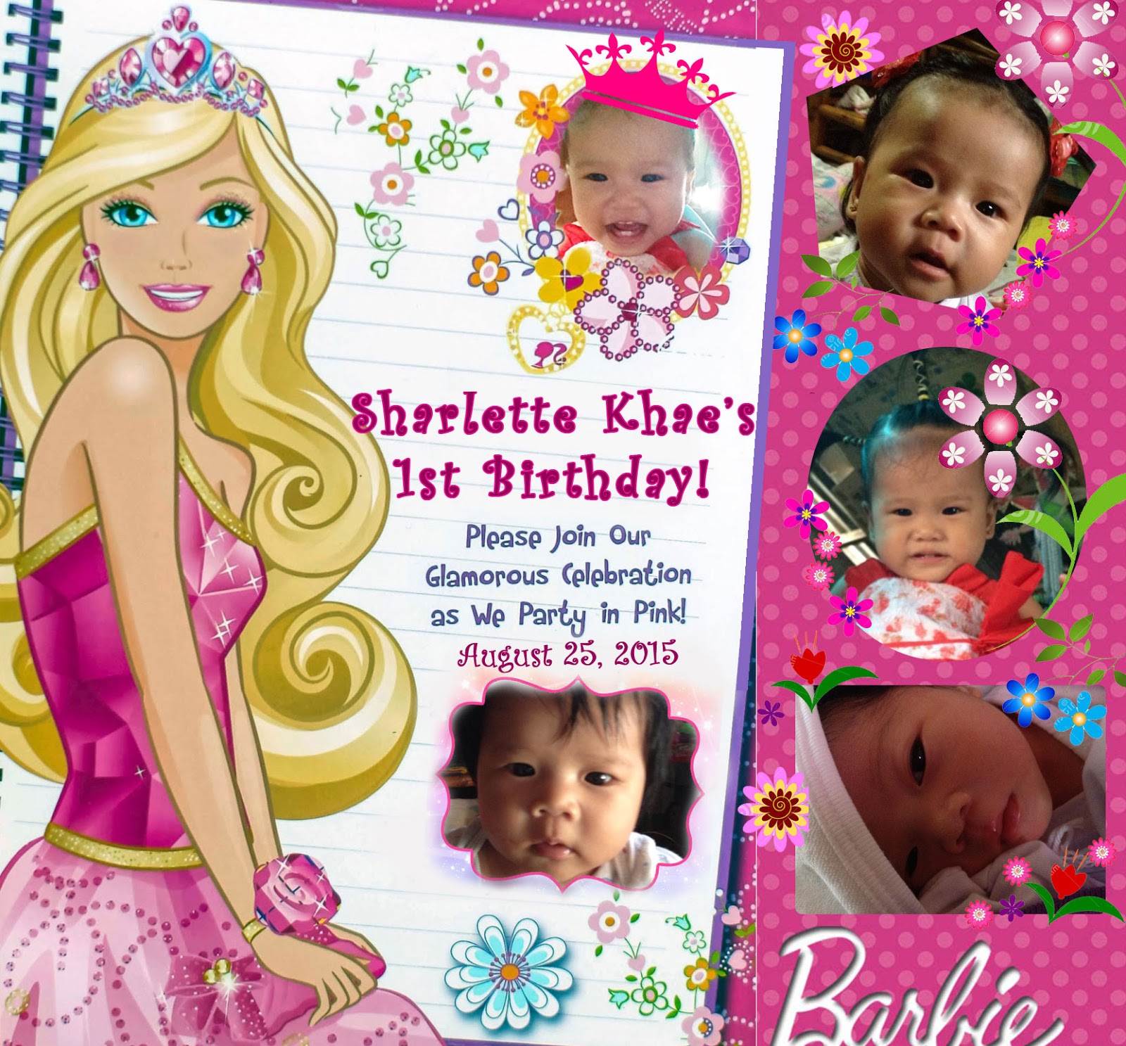 DIY Barbie Invitation Nheng's Wonderland