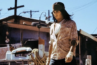 Johnny Depp as Raphael in The Brave, Directed by Johnny Depp, Shantytown, Indian American dilapidated living style