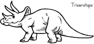 Triceratops coloring page 3