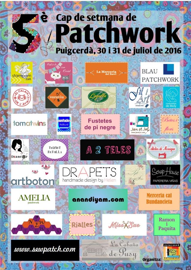 Participantes feria de patchwork Puigcerda 2016