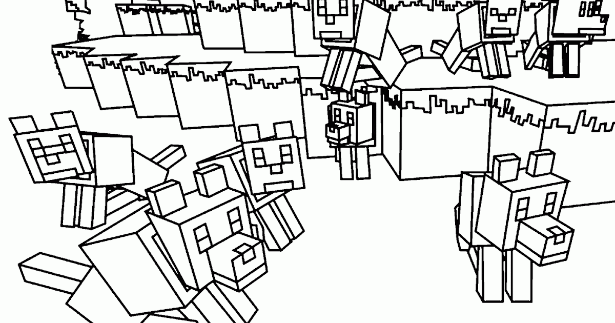Kleurplaten: Dibujos Sin Colorear: Dibujos de Minecraft para Colorear