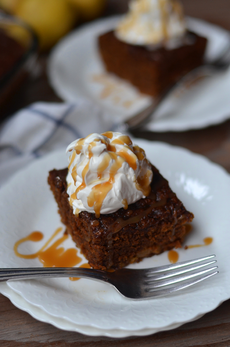 Sourdough Sunday Pear Molasses Gingerbread Cake