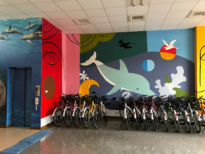 一人獨享住宿的好處,整排單車任選,根本就像youbike站啊