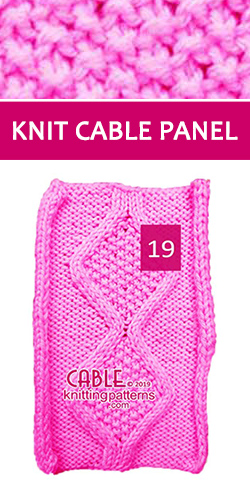 Knit Cable Panel Pattern 19. Oh yes, its Free Knit Cable Panel Pattern 19. Oh yes, its Free