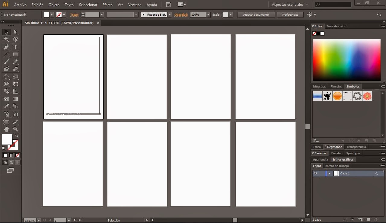 Copiar un elemento en todas las mesas de trabajo en ILLUSTRATOR