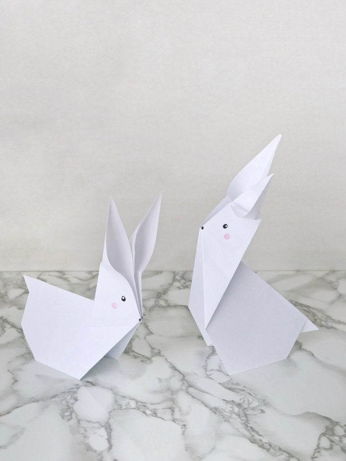 DIY Origami Easter Bunnies