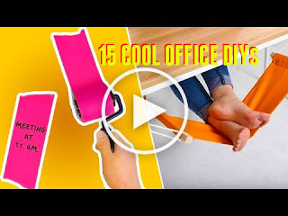 15 COOL OFFICE DIYs THAT'LL MAKE YOUR WORKDAY SO MUCH BETTER, Home Office DIY Organizing & Decorating, DIY Projects to Organize Your Office, Easy Hacks To Make Your Workday Better