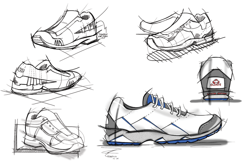 Кеды референс рисунок