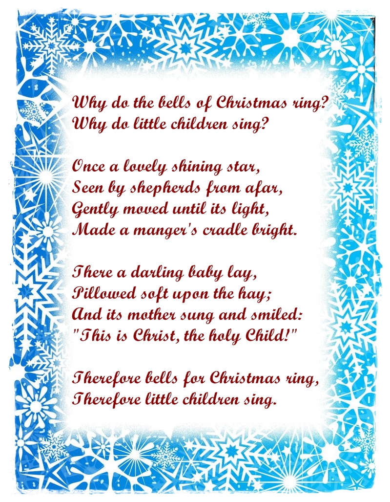 Free Printable Religious Christmas Poems