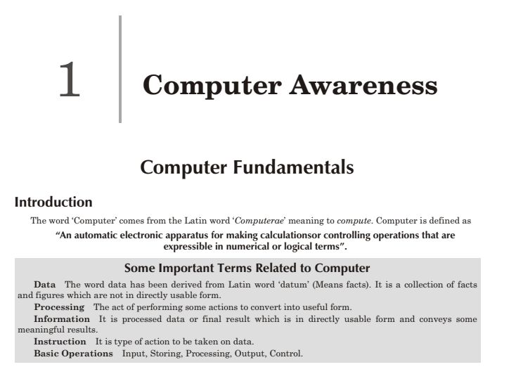 Computer Fundamental Notes Pdf