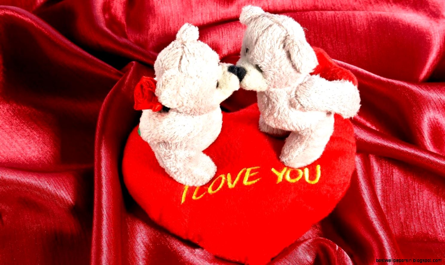 Happy Valentines Day Teddybears Wallpaper
